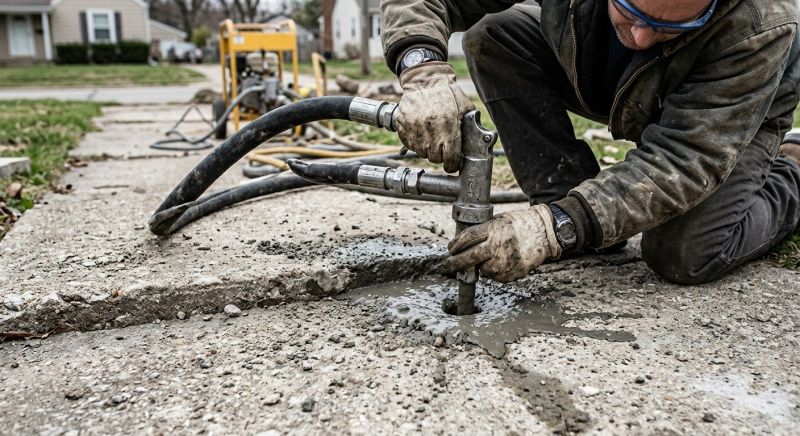 Concrete Poly Jacking in West Des Moines, IA