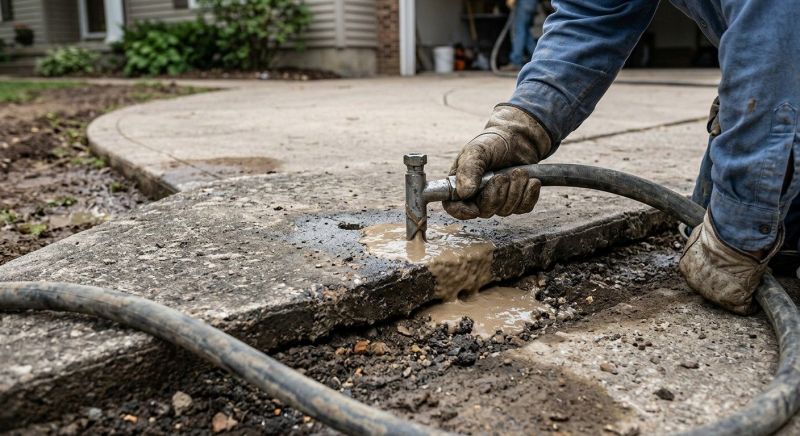 Driveway Slab Lifting in West Des Moines, IA