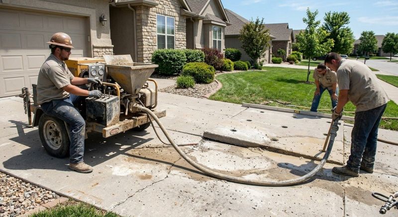 Garage Settling Repair in West Des Moines, IA