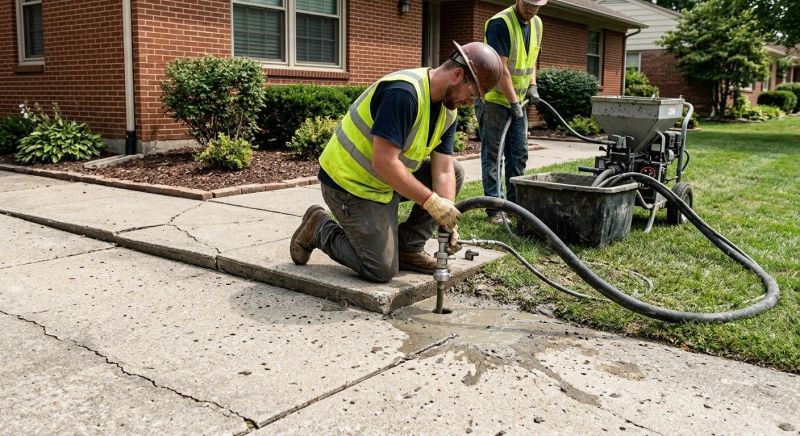 Mudjacking in West Des Moines, IA