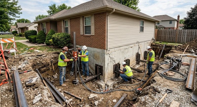 Sinking Foundation Repair in Tampa, FL