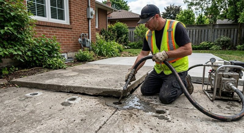 Sunken Patio Repair in Columbus, OH