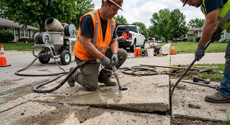 Sunken Sidewalk Repair in Columbus, OH